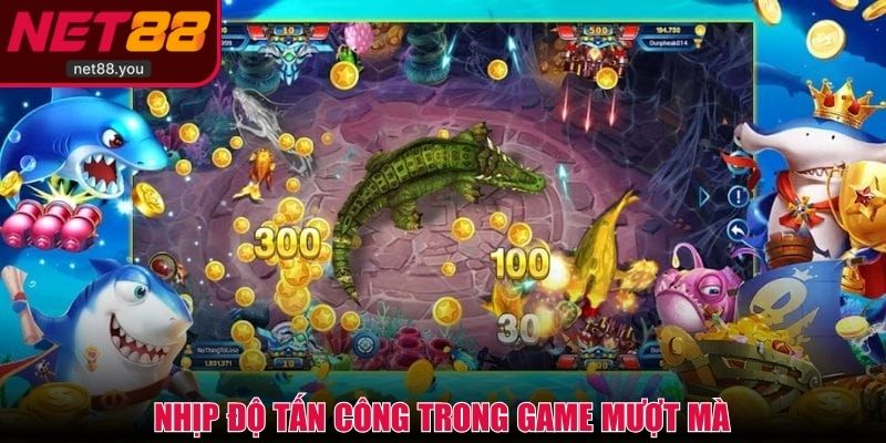 Nhịp độ tấn công trong game mượt mà