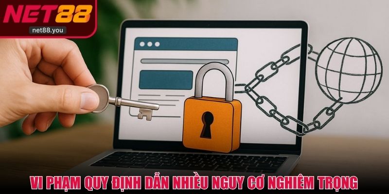 Vi phạm quy định bảo mật có thể dẫn nhiều nguy cơ nghiêm trọng
